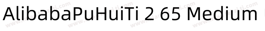 AlibabaPuHuiTi 2 65 Medium 中字体转换